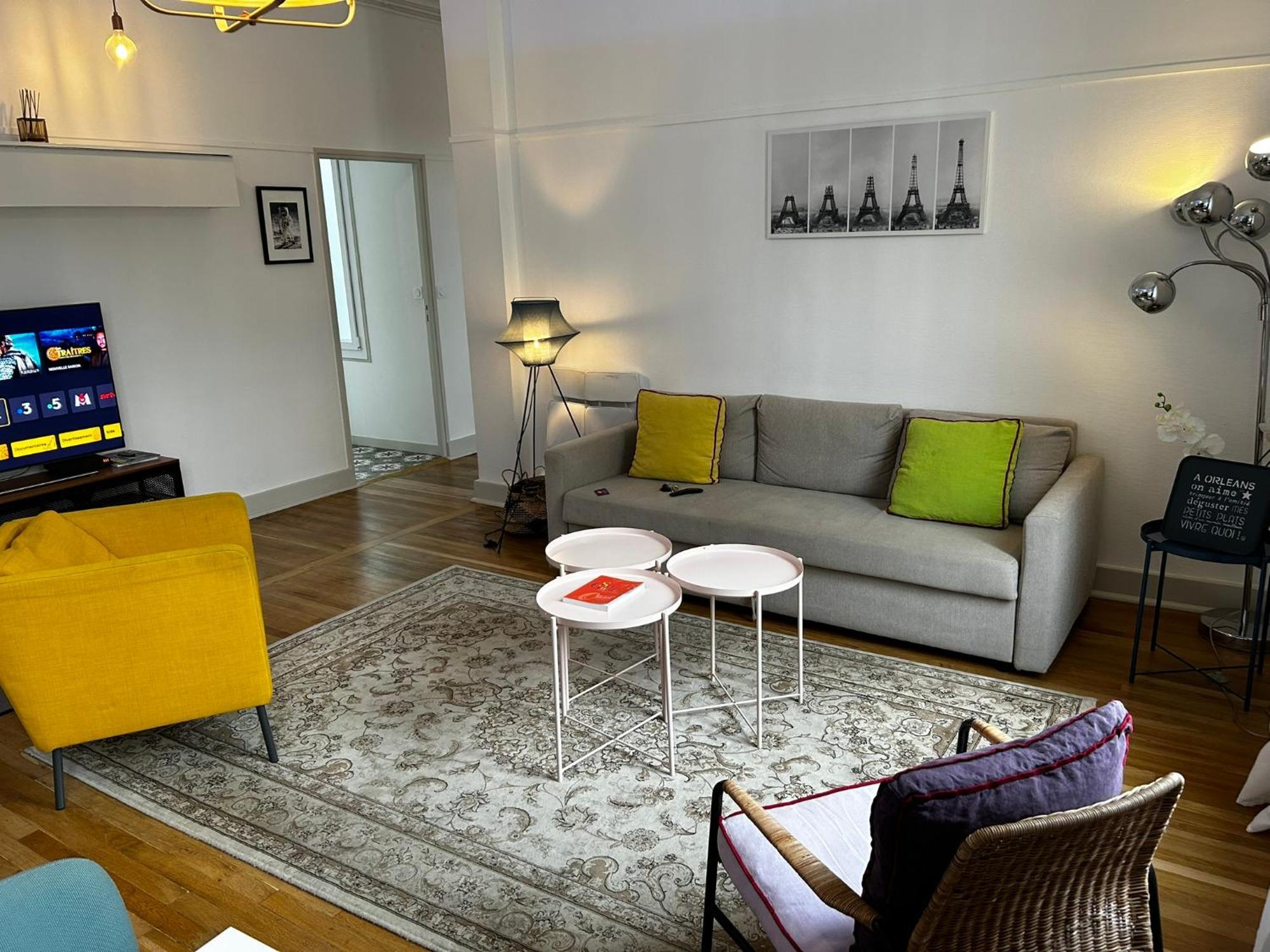 Martroi - Coeur De Ville - 3 Pieces 80 M2 Tv - Internet Haut Debit - Loisirs Et Affaires Orléans Eksteriør bilde